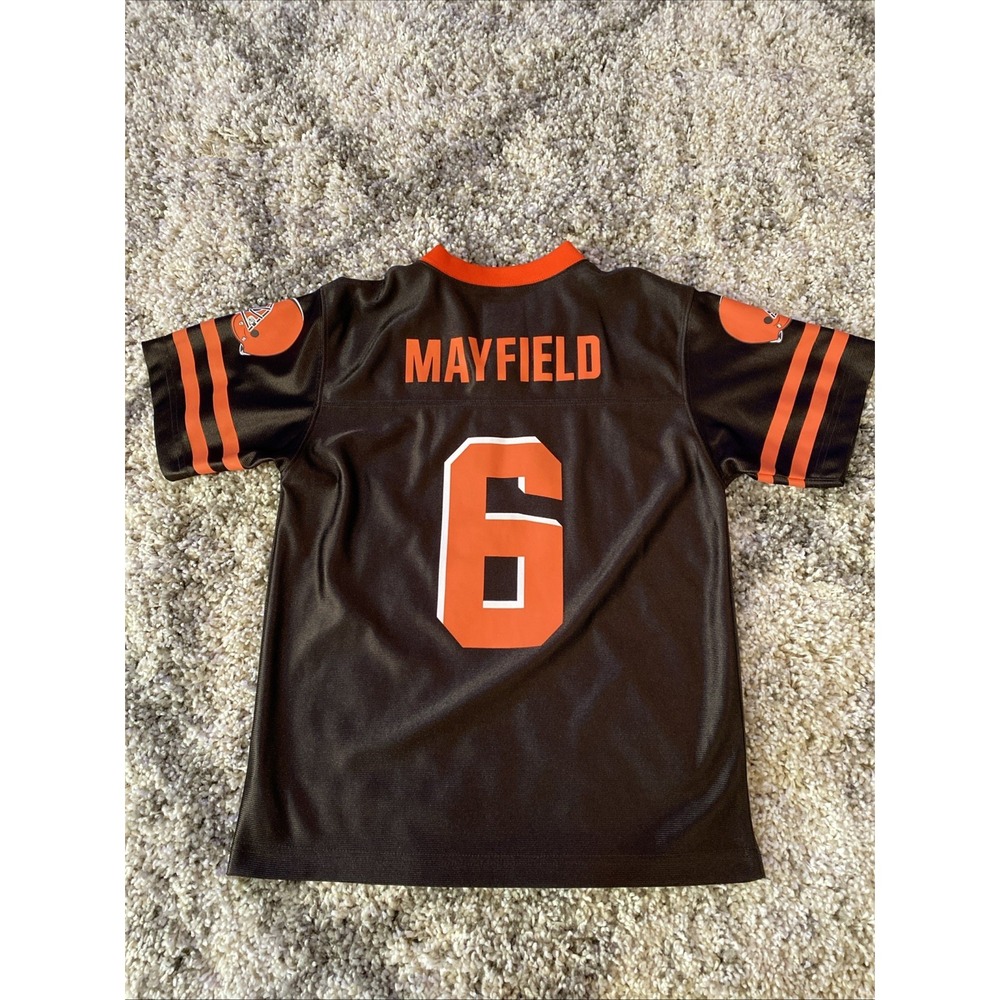 Baker Mayfield Cleveland Browns Jersey Youth Medium 10/12 Brown NFL Team Apparel - Picture 4 of 4